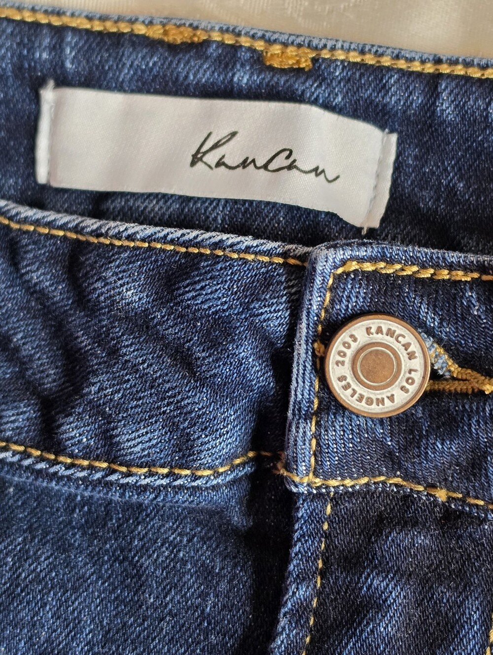 KanCan High Rise Wide Leg Jeans Medium Wash Stretch Denim Women's 9/28 - Picture 5 of 6